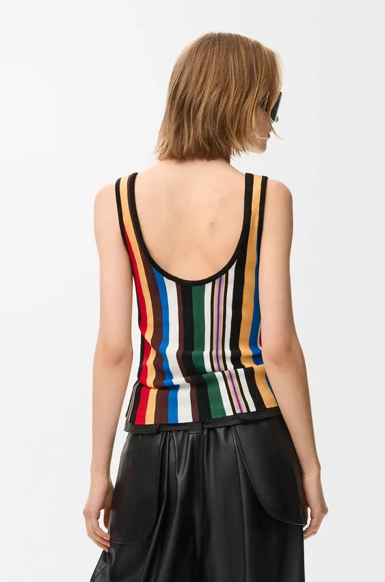 Tank Top in Stretch Viscose Blend Tank Top in Stretch Viscose Blend