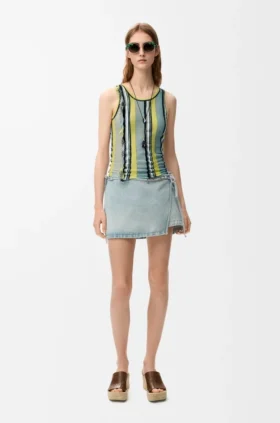 Top in Viscose and Cotton Blend Top in Viscose and Cotton Blend