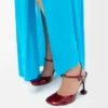 Toy Ankle Strap Pump in Soft Patent Lambskin Toy Ankle Strap Pump in Soft Patent Lambskin