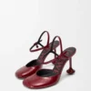 Toy Ankle Strap Pump in Soft Patent Lambskin Toy Ankle Strap Pump in Soft Patent Lambskin