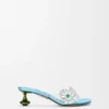 Toy Crystal Flowers Sandal in Pvc