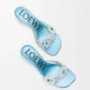 Toy Crystal Flowers Sandal in Pvc