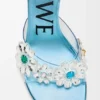Toy Crystal Flowers Sandal in Pvc