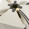Treasure Bako Bucket in Canvas Jacquard and Calfskin