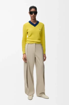 Trousers in Cotton and Silk