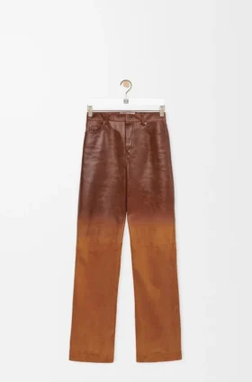 Trousers in Suede Lambskin