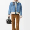 Trucker Jacket in Denim and Shearling Trucker Jacket in Denim and Shearling