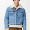 Trucker Jacket in Denim and Shearling Trucker Jacket in Denim and Shearling