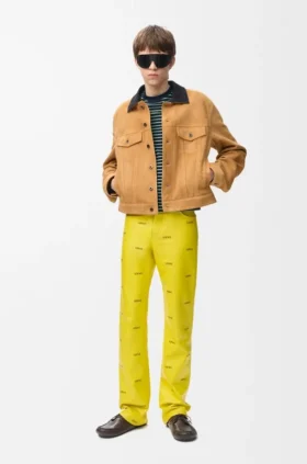 Trucker Jacket in Suede Goat Skin