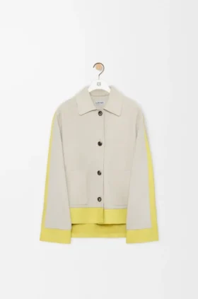Turn-Up Jacket in Suede Lambskin