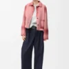 Turn-Up Jacket in Suede Lambskin Turn-Up Jacket in Suede Lambskin
