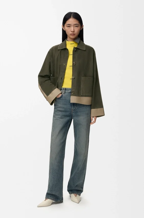Turn-Up Jacket in Suede Lambskin Turn-Up Jacket in Suede Lambskin