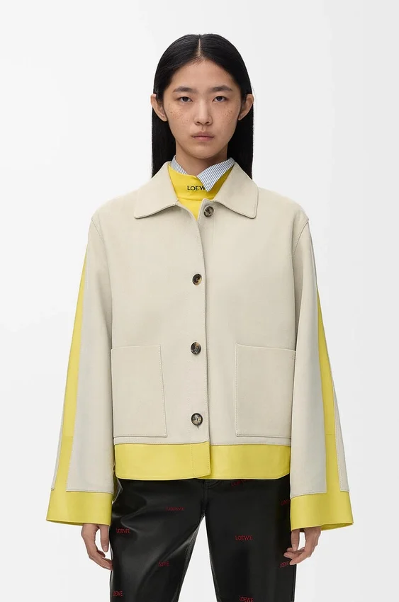 Turn-Up Jacket in Suede Lambskin Turn-Up Jacket in Suede Lambskin