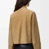 Turn-Up Jacket in Suede Lambskin Turn-Up Jacket in Suede Lambskin