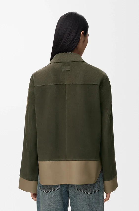 Turn-Up Jacket in Suede Lambskin Turn-Up Jacket in Suede Lambskin