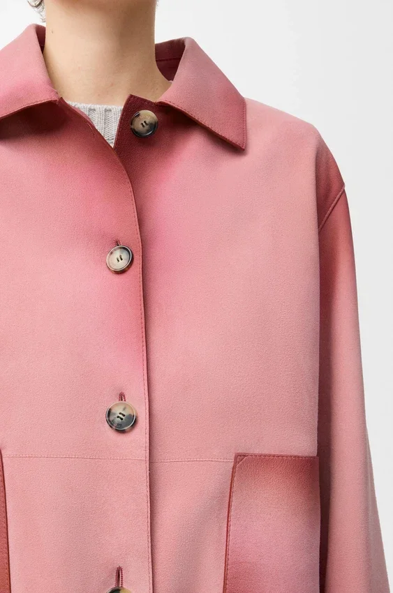 Turn-Up Jacket in Suede Lambskin Turn-Up Jacket in Suede Lambskin