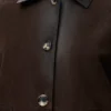 Turn-Up Jacket in Suede Lambskin
