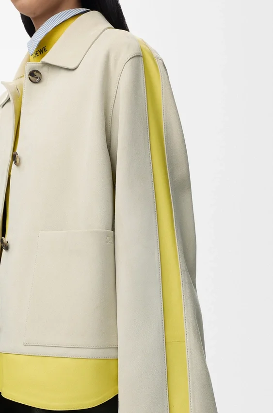 Turn-Up Jacket in Suede Lambskin Turn-Up Jacket in Suede Lambskin