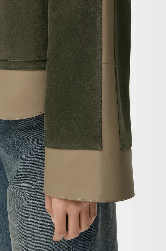 Turn-Up Jacket in Suede Lambskin Turn-Up Jacket in Suede Lambskin