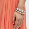 Twist Bangle in Calfskin