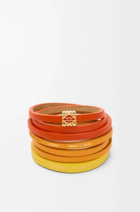 Twist Double Bracelet in Calfskin