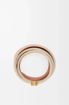 Twist Double Bracelet in Calfskin