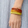 Twist Double Bracelet in Calfskin