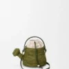 Watering Can Bag in Raffia and Calfskin Watering Can Bag in Raffia and Calfskin