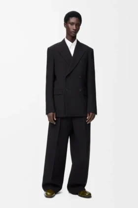 Wide Leg Trousers in Wool