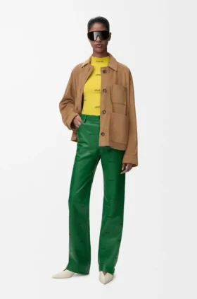 Workwear Jacket in Suede Goatskin