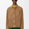 Workwear Jacket in Suede Goatskin Workwear Jacket in Suede Goatskin