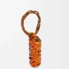 Woven Nest Vase in Calfskin and Bamboo