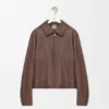 Zip-Up Jacket in Nappa Lambskin Zip-Up Jacket in Nappa Lambskin
