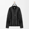 Zip-Up Jacket in Nappa Lambskin Zip-Up Jacket in Nappa Lambskin