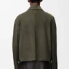 Zip-Up Jacket in Suede Lambskin Zip-Up Jacket in Suede Lambskin