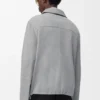 Zip-Up Jacket in Suede Lambskin Zip-Up Jacket in Suede Lambskin