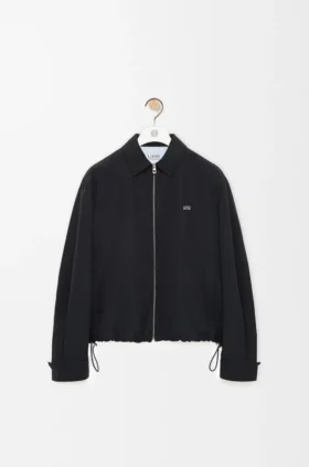 Zip-Up Jacket in Technical Cotton