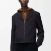 Zip-Up Jacket in Wool
