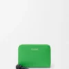 Zipped Coin Purse in Shiny Nappa Calfskin