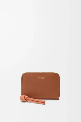 Zipped Coin Purse in Shiny Nappa Calfskin
