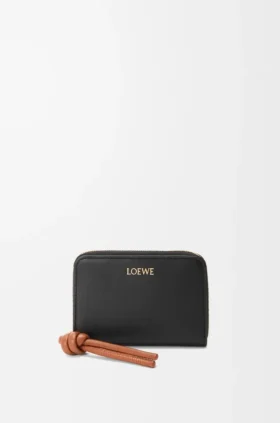 Zipped Coin Purse in Shiny Nappa Calfskin