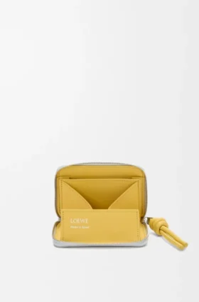 Zipped Coin Purse in Shiny Nappa Calfskin